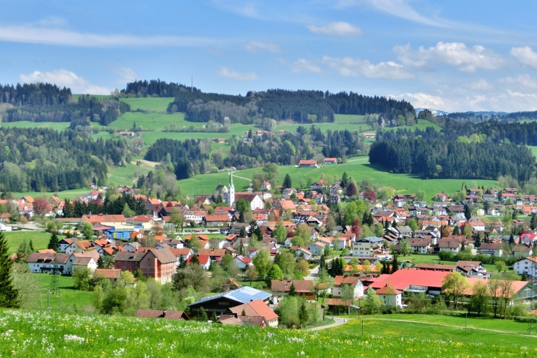 Blick auf Weiler im Allgäu